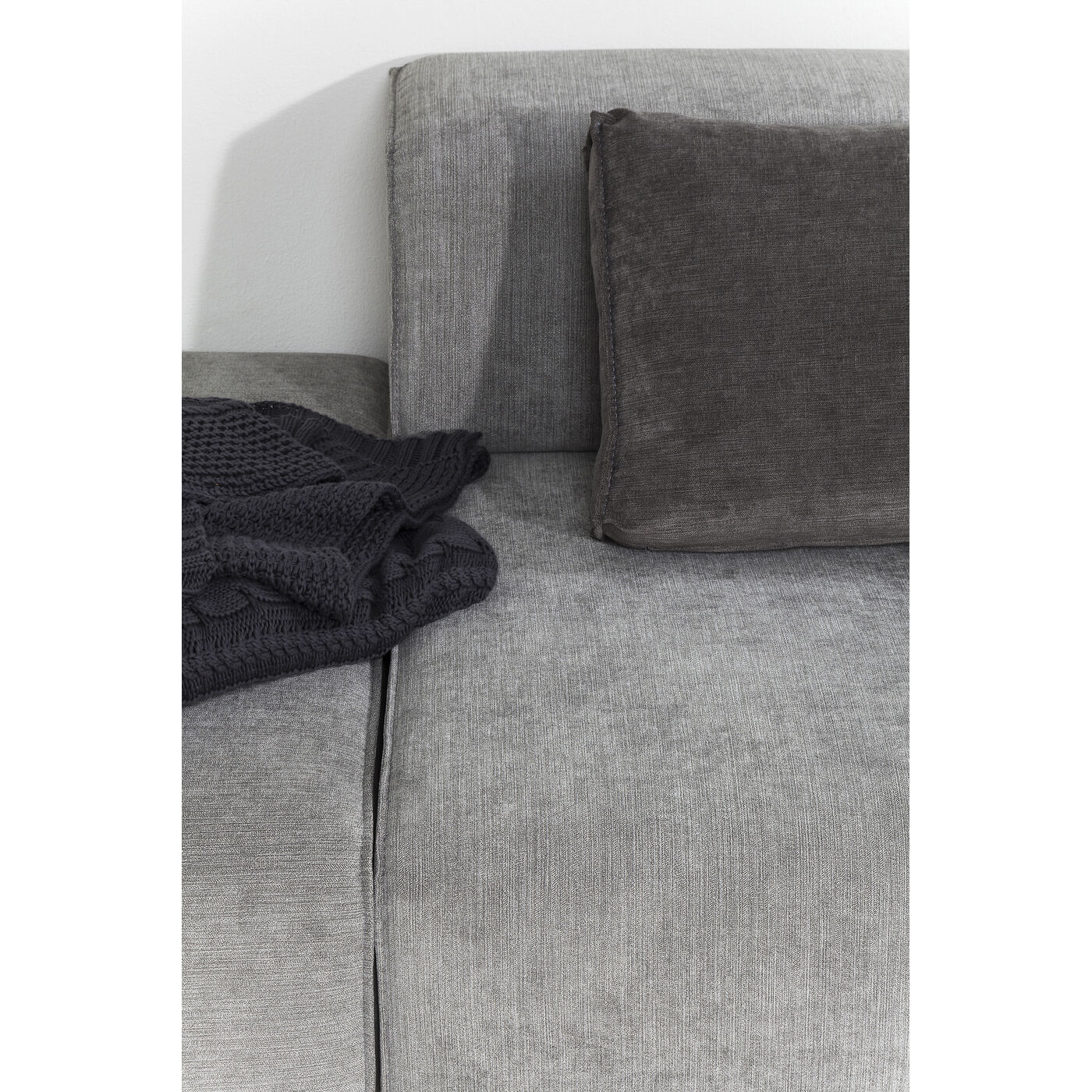 Диван угловой правосторонний Infinity Ottomane Right Grey KARE 81323