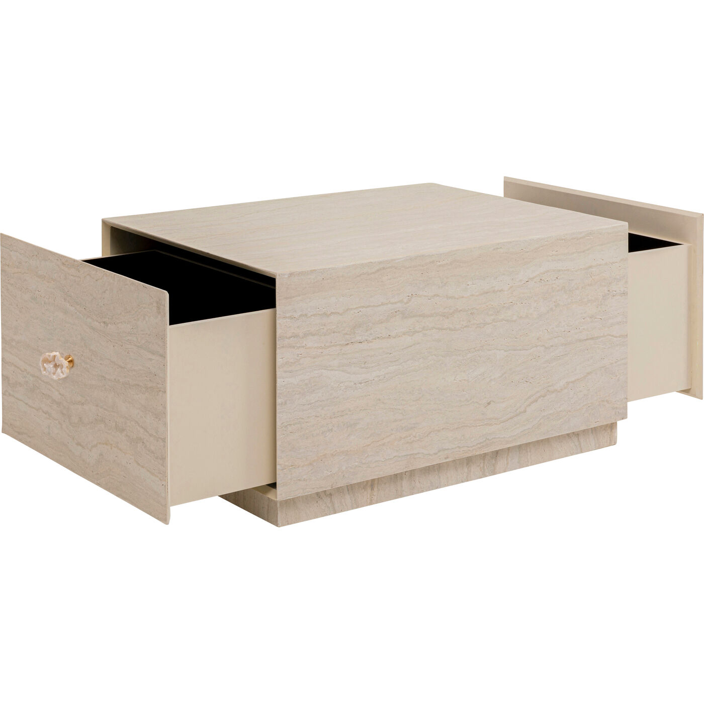Стол кофейный Travertino Trunk 80x60cm KARE 71047
