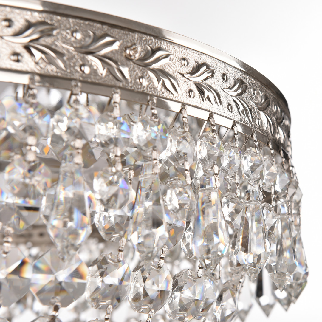 Люстра светодиодная хрустальная 19011/45IV/LED-DIM Ni Bohemia Ivele Crystal