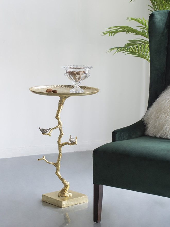 Столик акцентный Glasar AV39715-GOLD