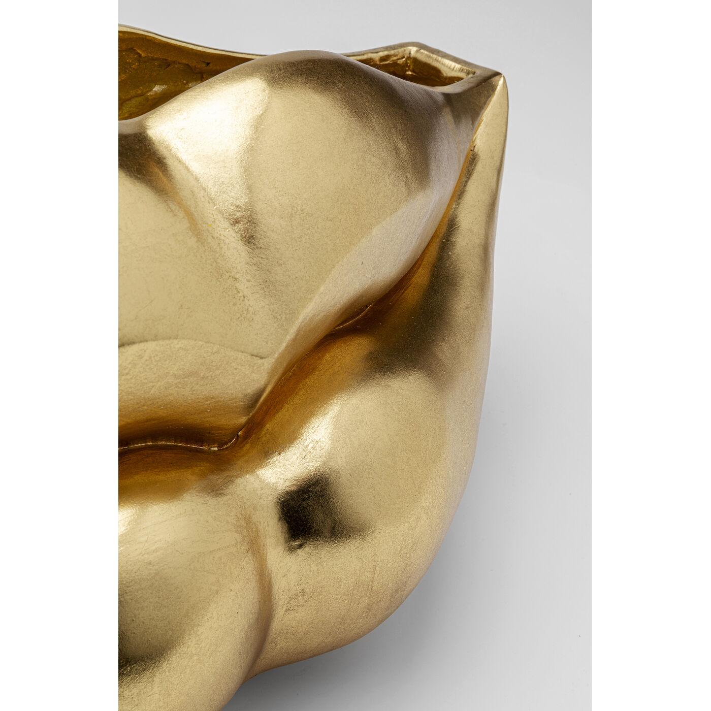 Кашпо Lips Gold 30cm KARE 57547