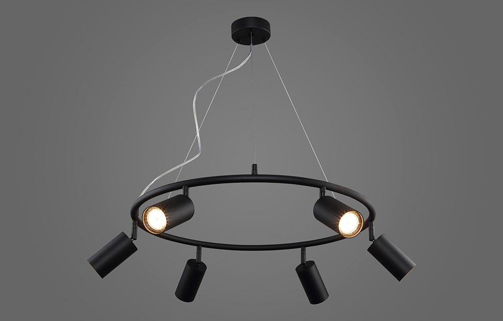 Светильник подвесной Crystal Lux RIVO SP6 BL
