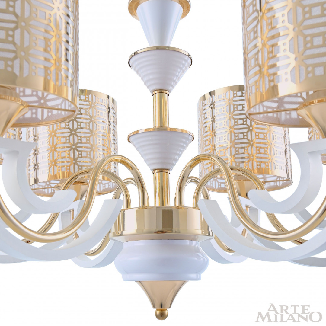Люстра подвесная с плафонами 308857/6 Wh/Gd Arte Milano