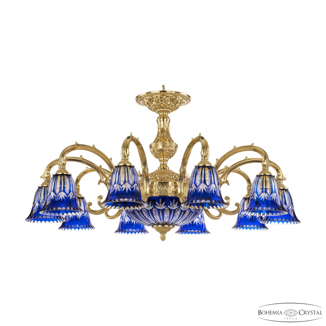 Люстра бронзовая 72209P/10/250 G P2 D Clear-Blue/H-1I