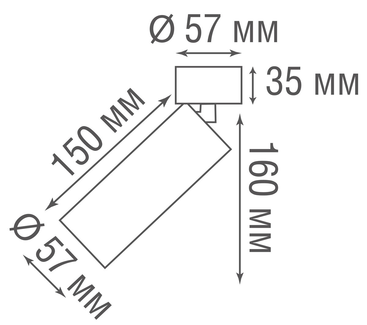 Накладной поворотный светодиодный светильник Donolux DL18895R10N1W ST