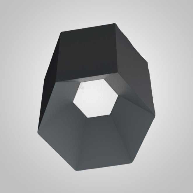 Потолочный светильник HEXAGON B H25 Grey by ImperiumLoft