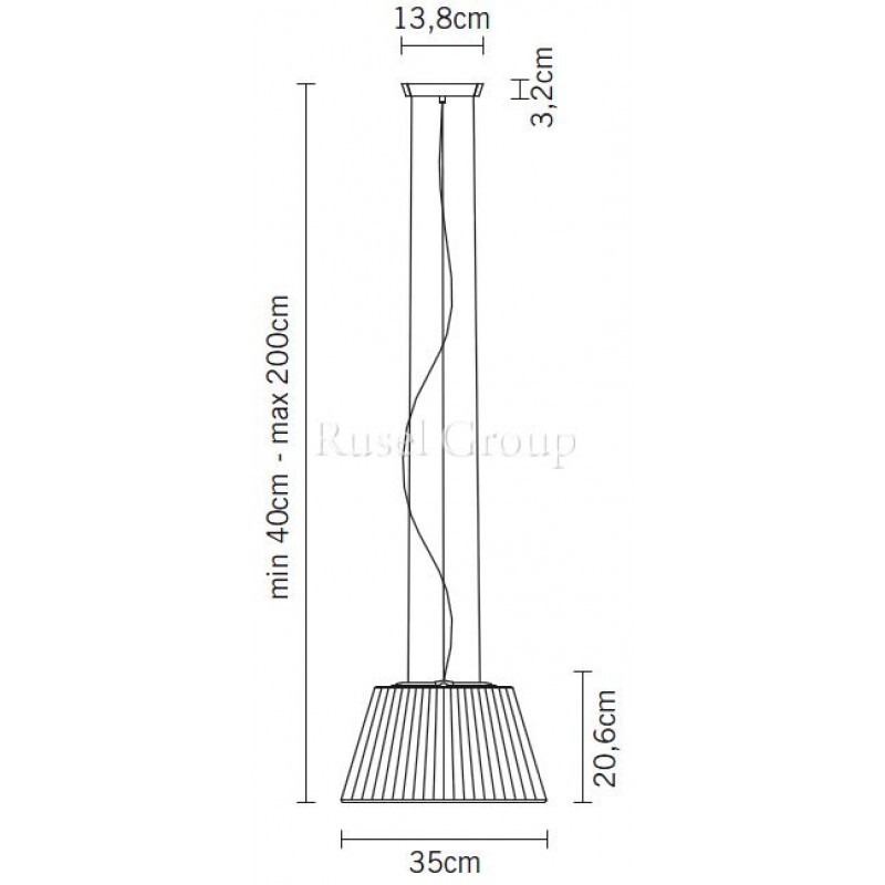 Подвесной светильник Fabbian Flow D87 A03 01
