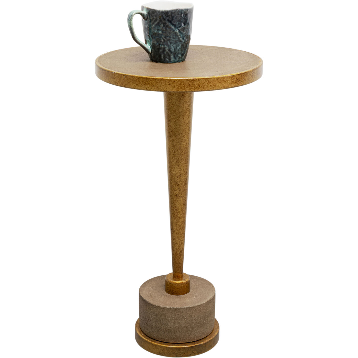 Приставной стол Coney Brass Ø30cm KARE 70268