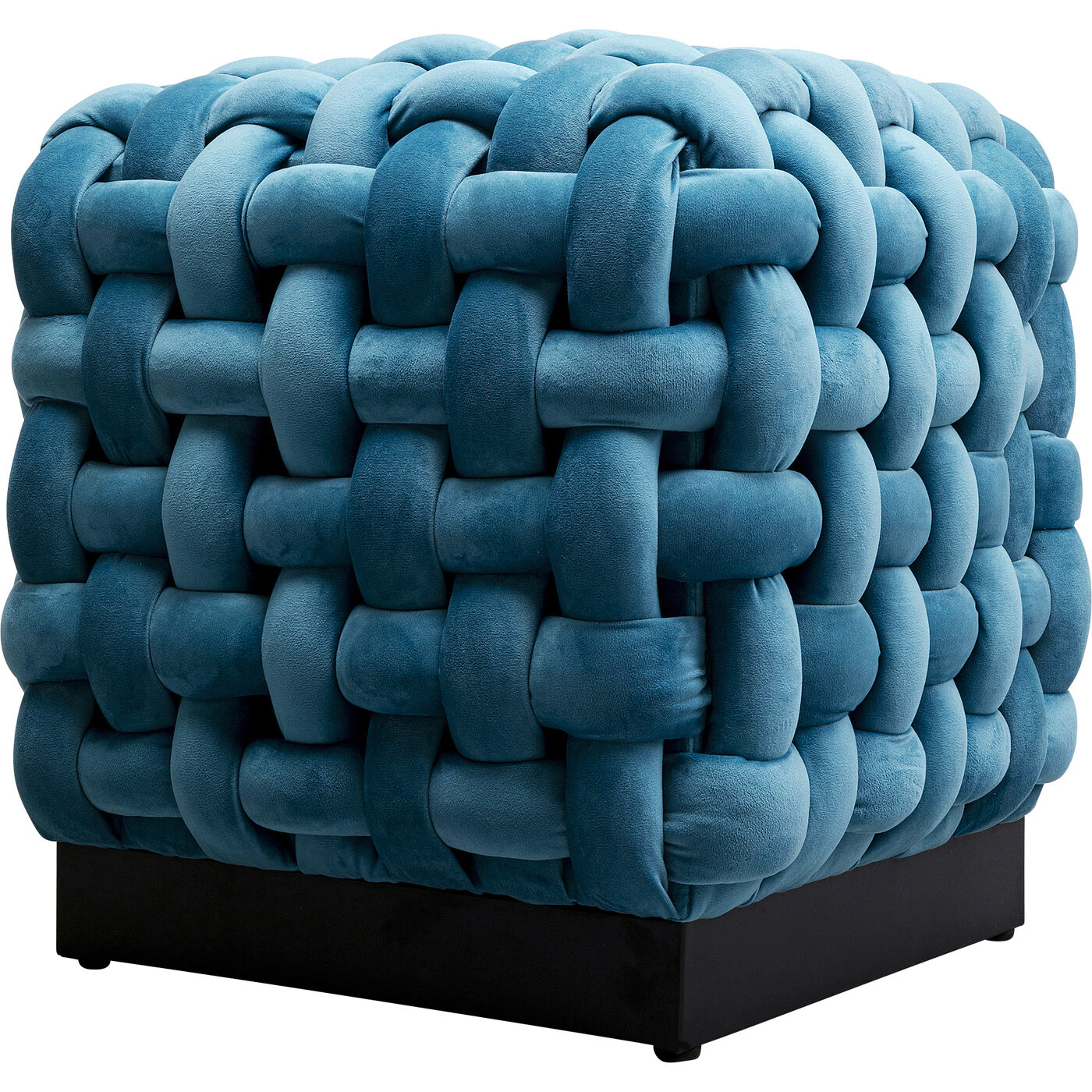 Пуф Weave Square Blue 47x47cm KARE 87998