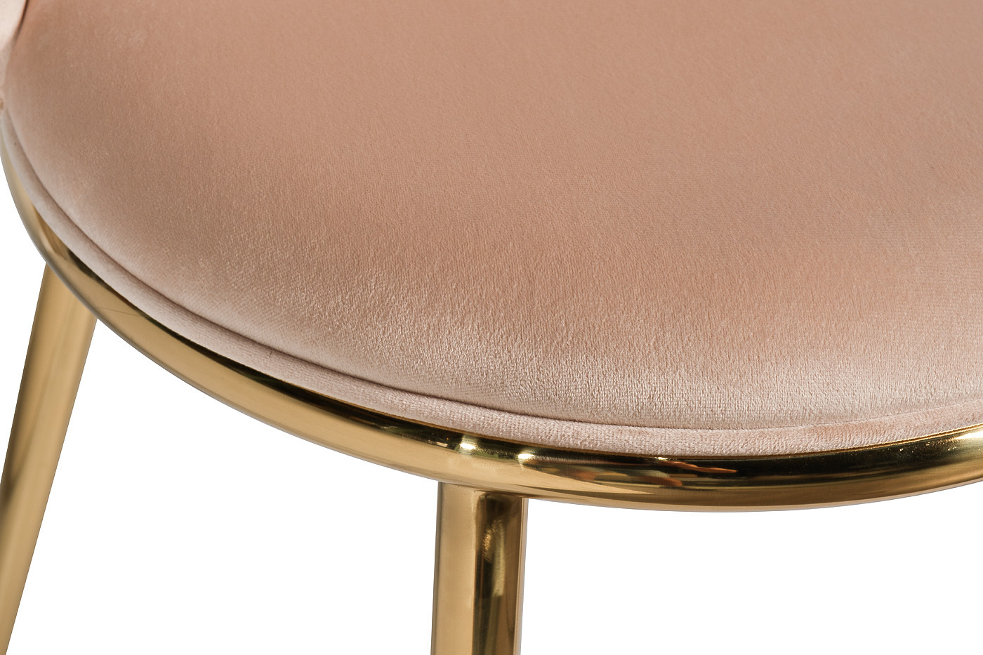 Стул велюровый бежевый/золото Garda Decor 76AR-24GOLD