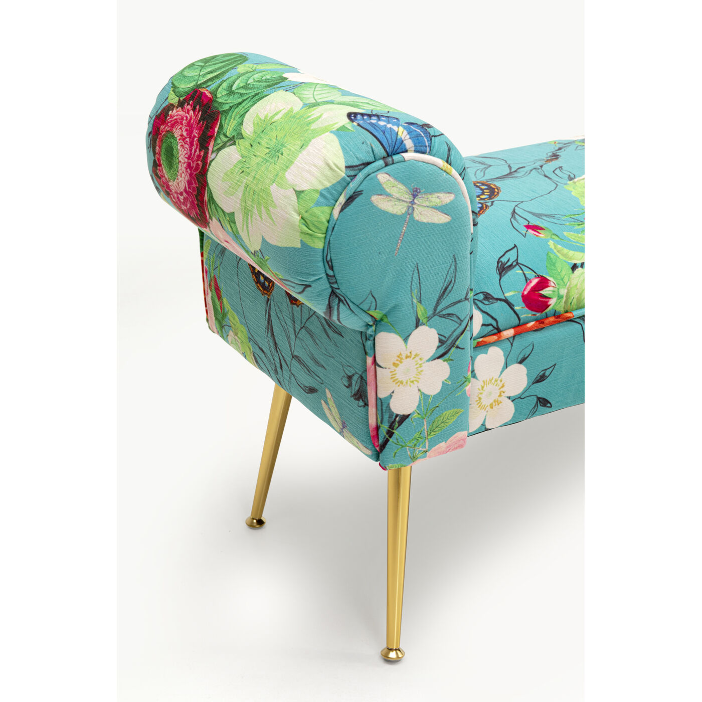Скамья Wing Flower Fever Blau 100cm KARE 71151