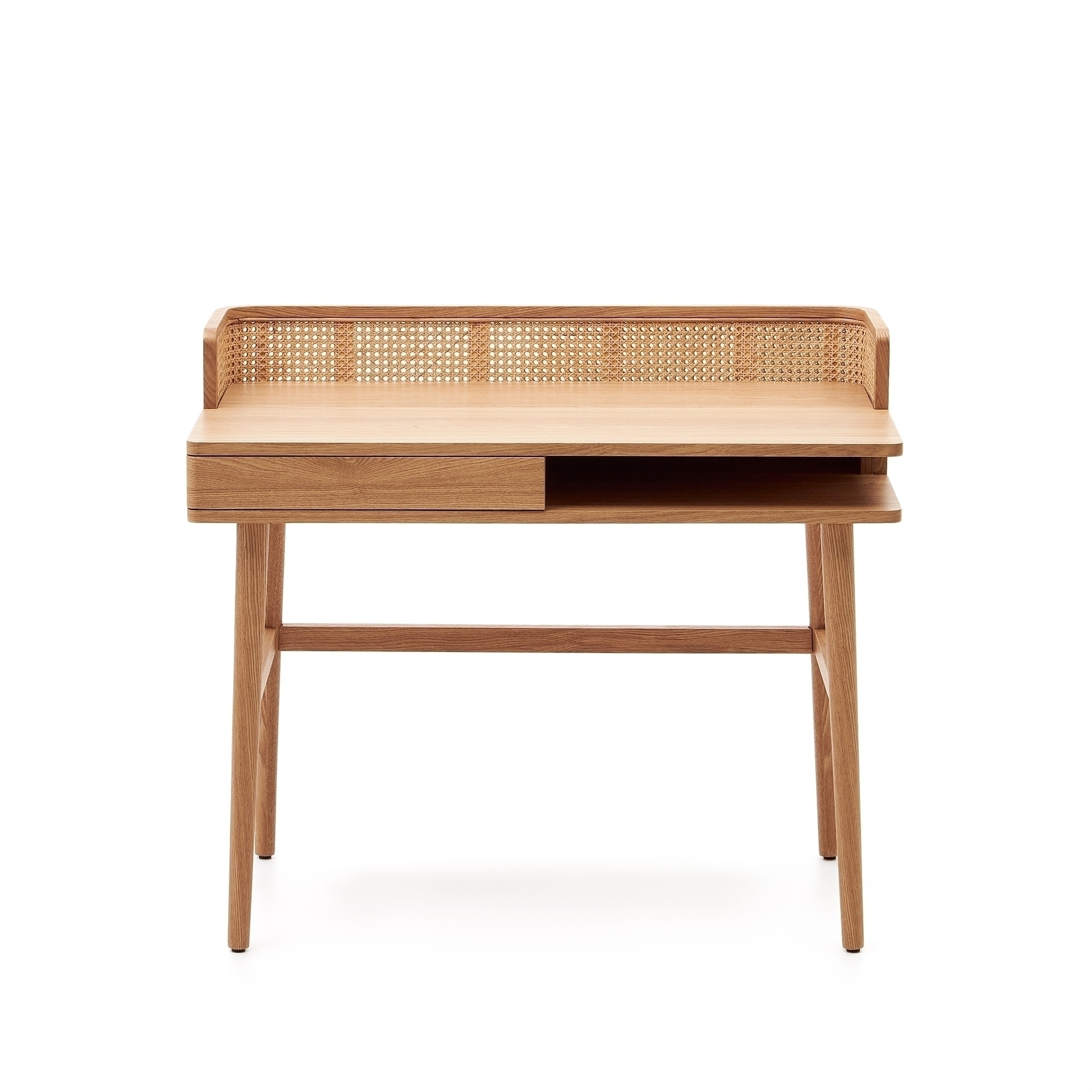 Araxi Письменный стол из массива ясеня и ротанга 105 x 62 см La Forma (ex Julia Grup)