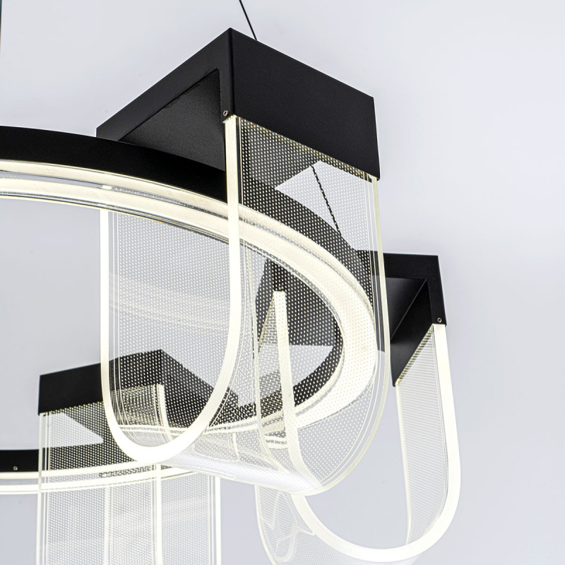 Подвесная люстра LED4U L7707-600 BK
