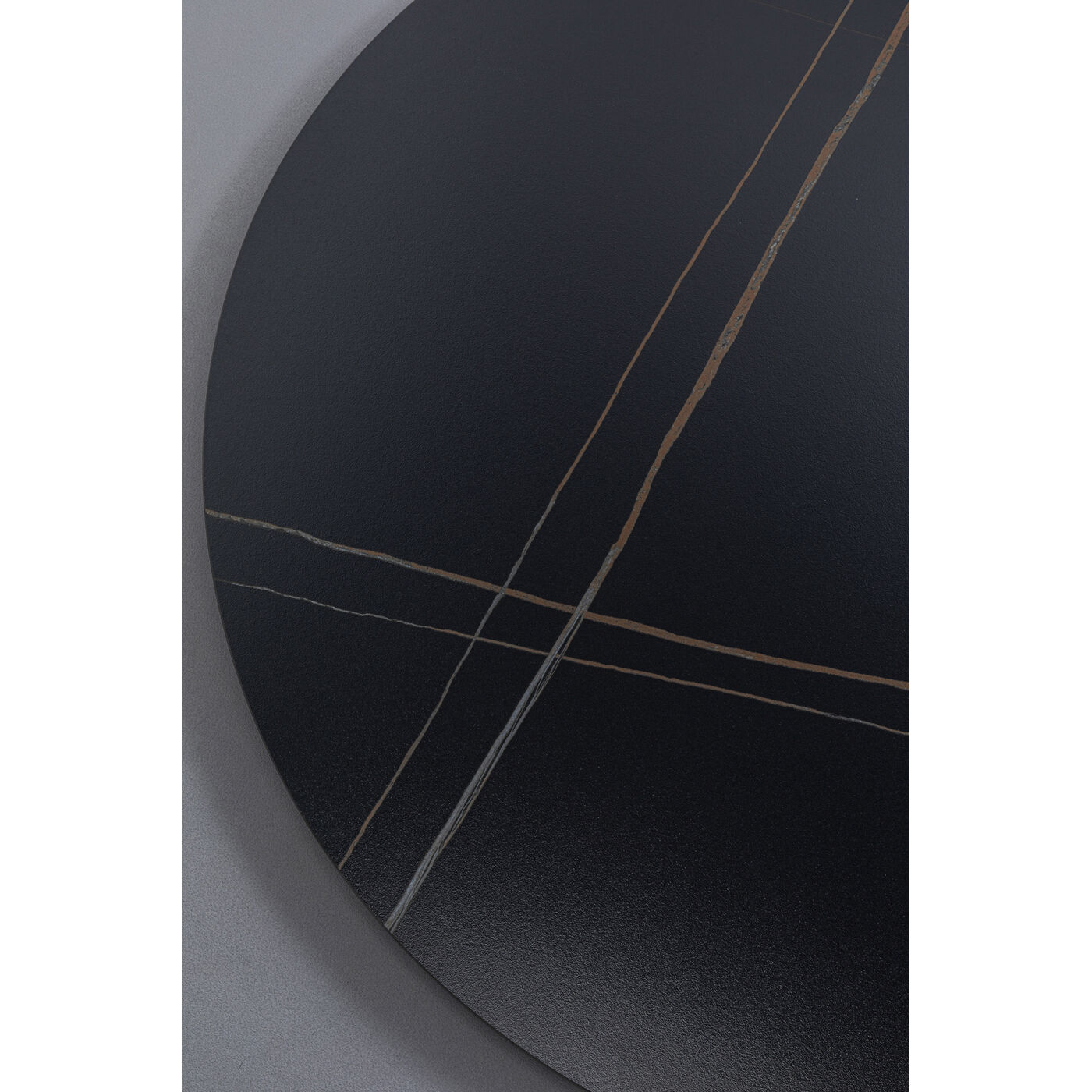 Стол Invitation Set Ceramic Black Black Ø90cm KARE 70495