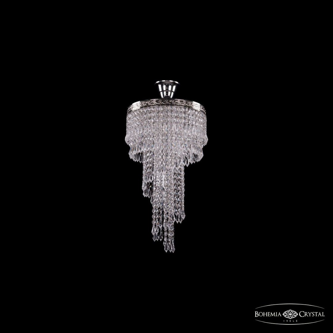 Люстра спираль хрустальная 8311/30-50 Ni Bohemia Ivele Crystal