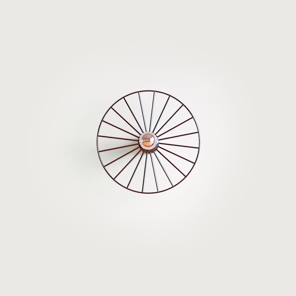 Бра Wheel 30 cm черный + цоколь 5 cm черный Aromas del Campo