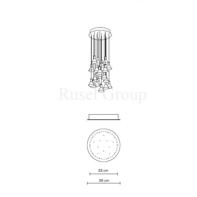 Подвесной светильник Fabbian MULTISPOT POLAIR F32 A44 00