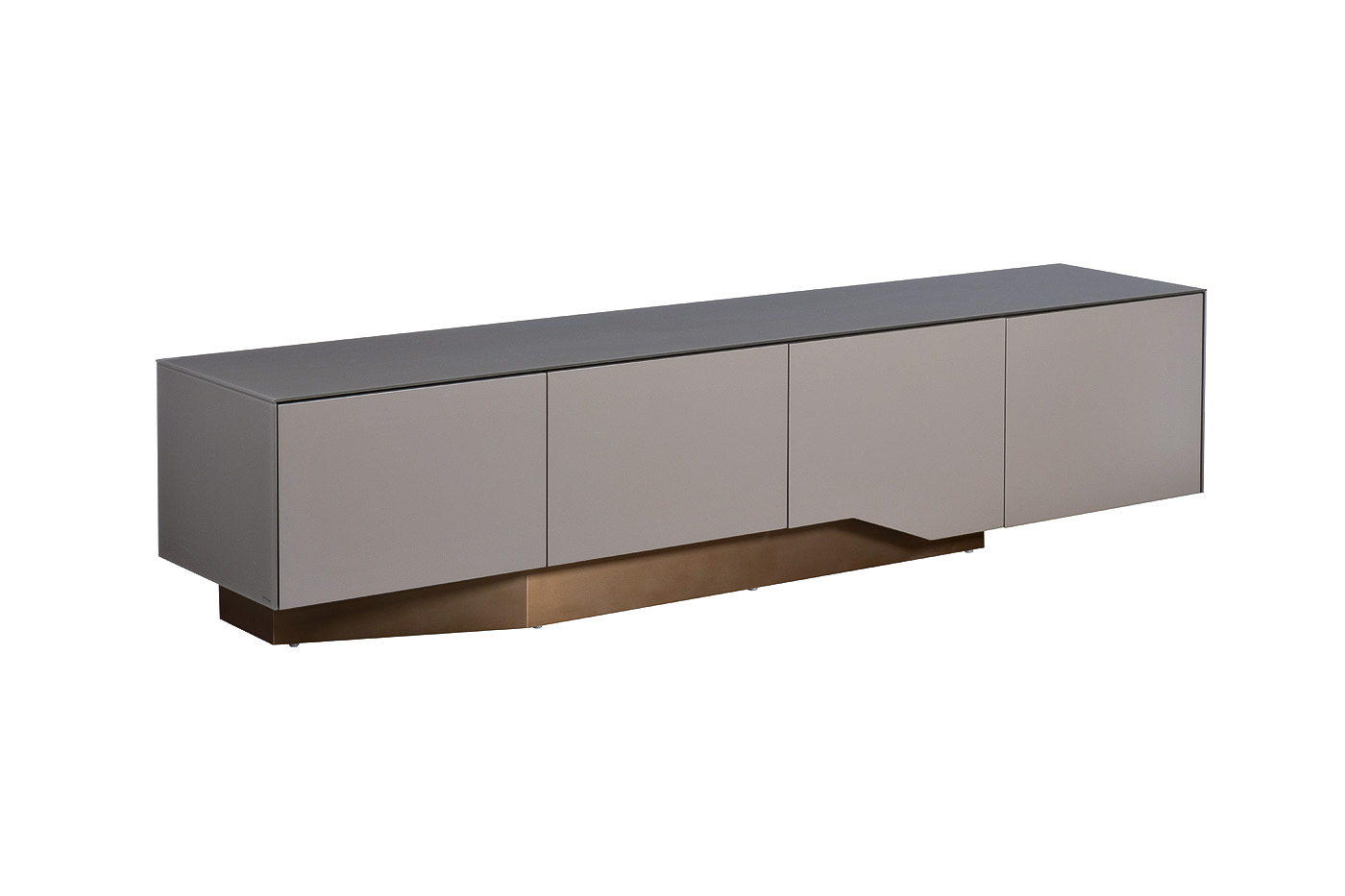 Тумба под телевизор со стеклянной столешницей Garda Decor 58DB-19011