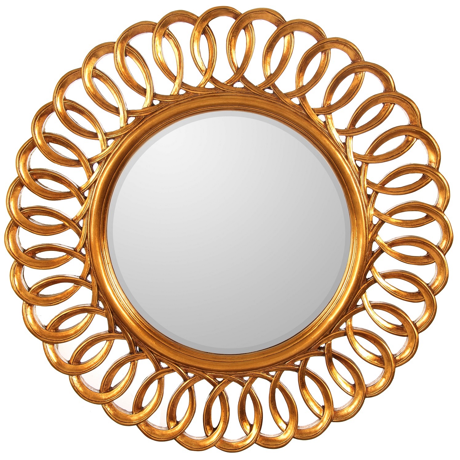 Круглое зеркало в раме Kimberly Gold Art-Zerkalo FA110GL