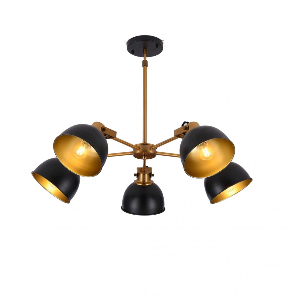 Потолочная люстра Lumina Deco LDP D017-5 BK