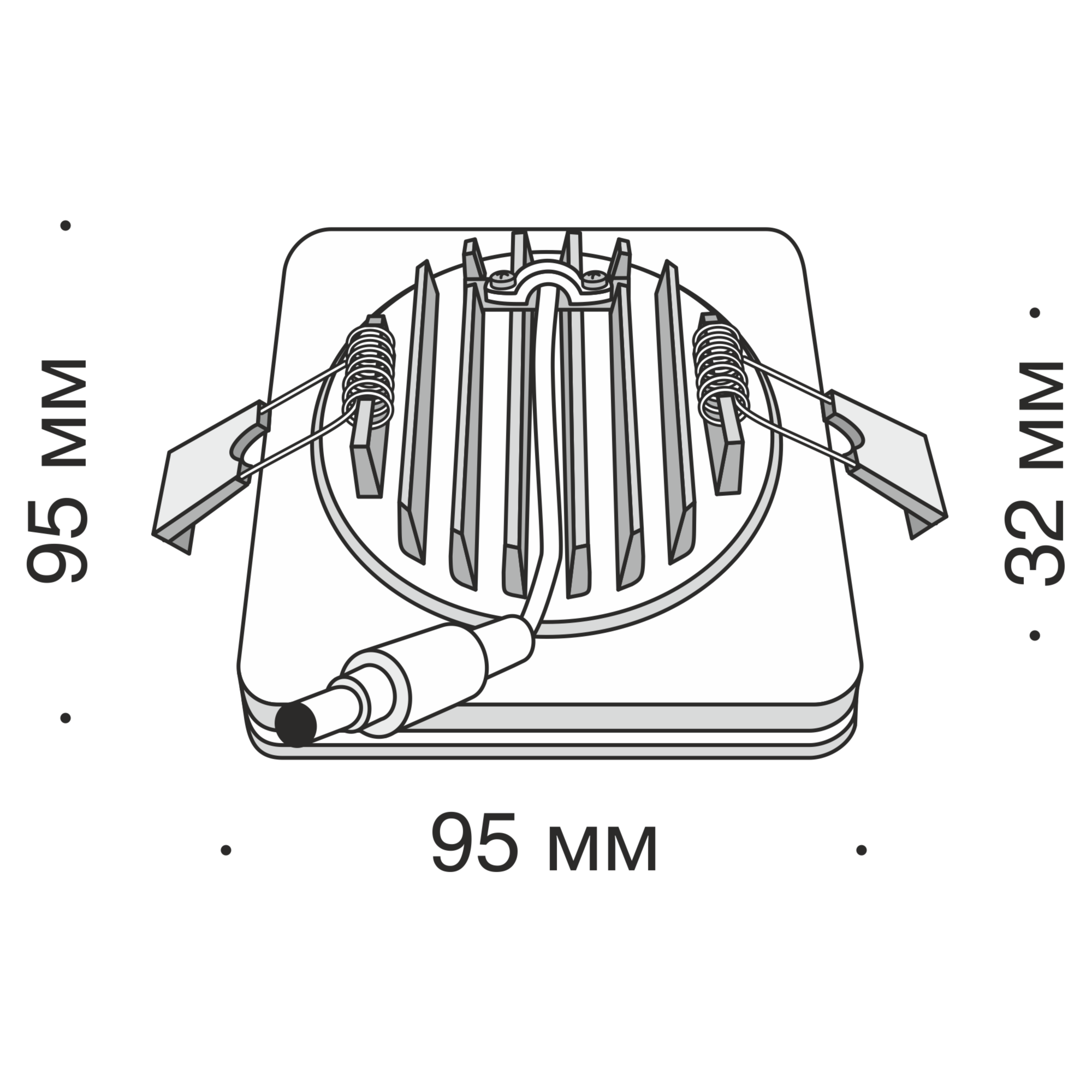 Встраиваемый светильник Maytoni DL303-L12W4K