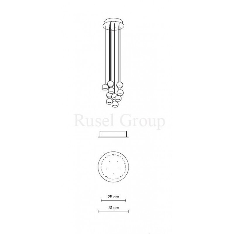 Подвесной светильник Fabbian MULTISPOT BELUGA F32 A23 00