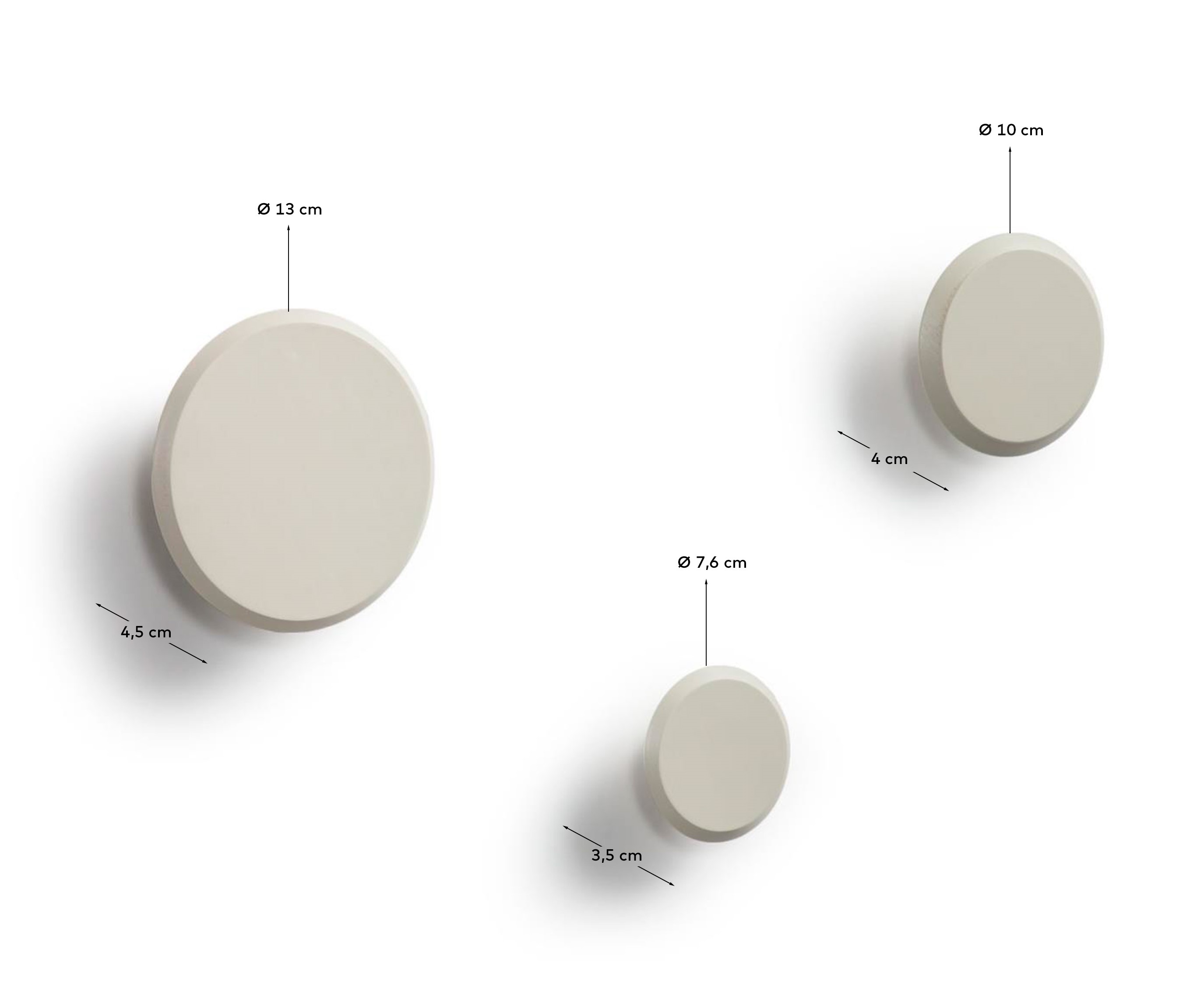 Набор вешалок Nadua бежевый La Forma (ex Julia Grup)