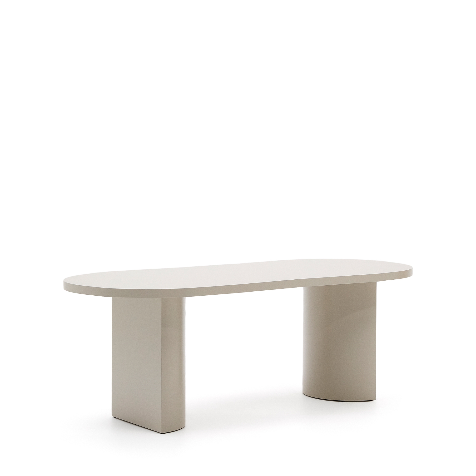 Стол Nealy из лакированного МДФ в отделке экрю, 200 x 100 La Forma (ex Julia Grup)