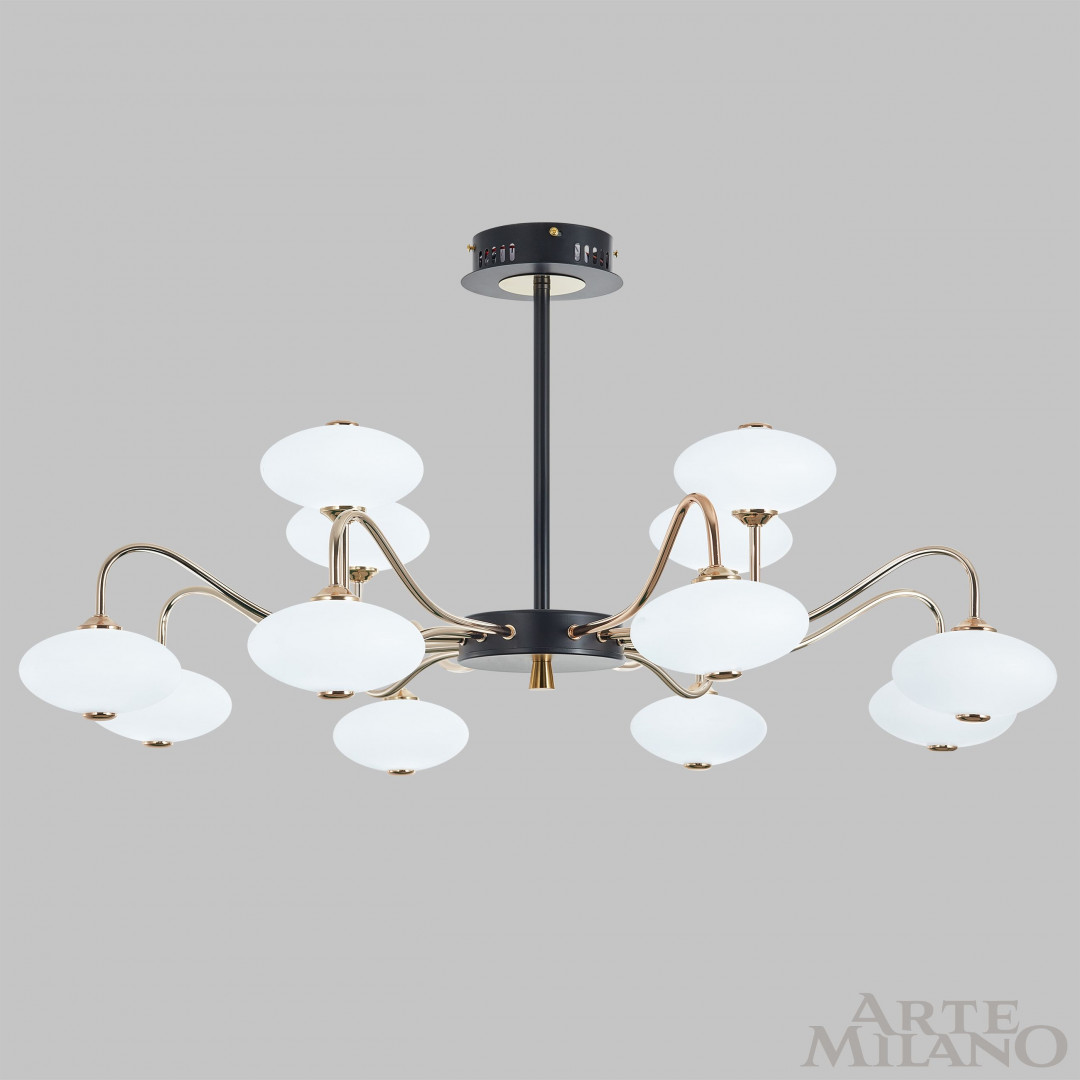 Люстра светодиодная 273908/12 BK/GD Arte Milano