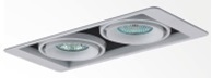 Встраиваемый светильник под сменную лампу Donolux DL18615/02WW-SQ Silver Grey/Black