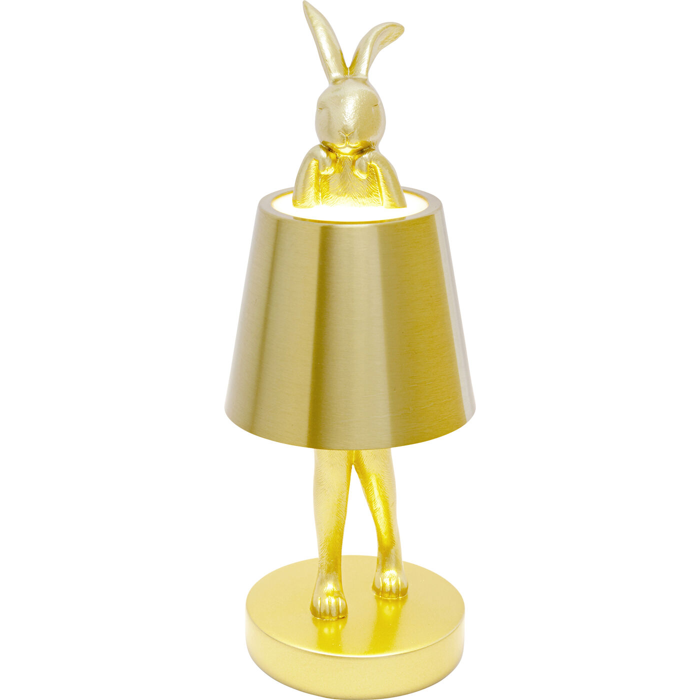 Светильник настольный Animal Rabbit LED Gold 29cm KARE 58318