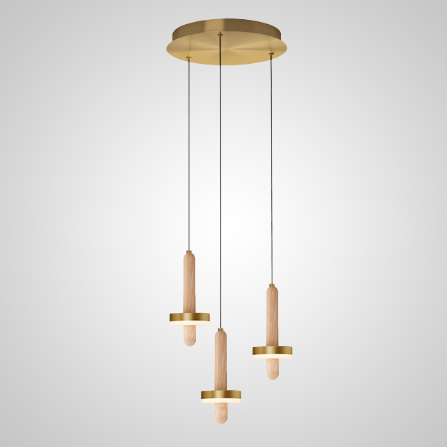 Подвесной светильник FALKA MORE A Brown Диск by ImperiumLoft