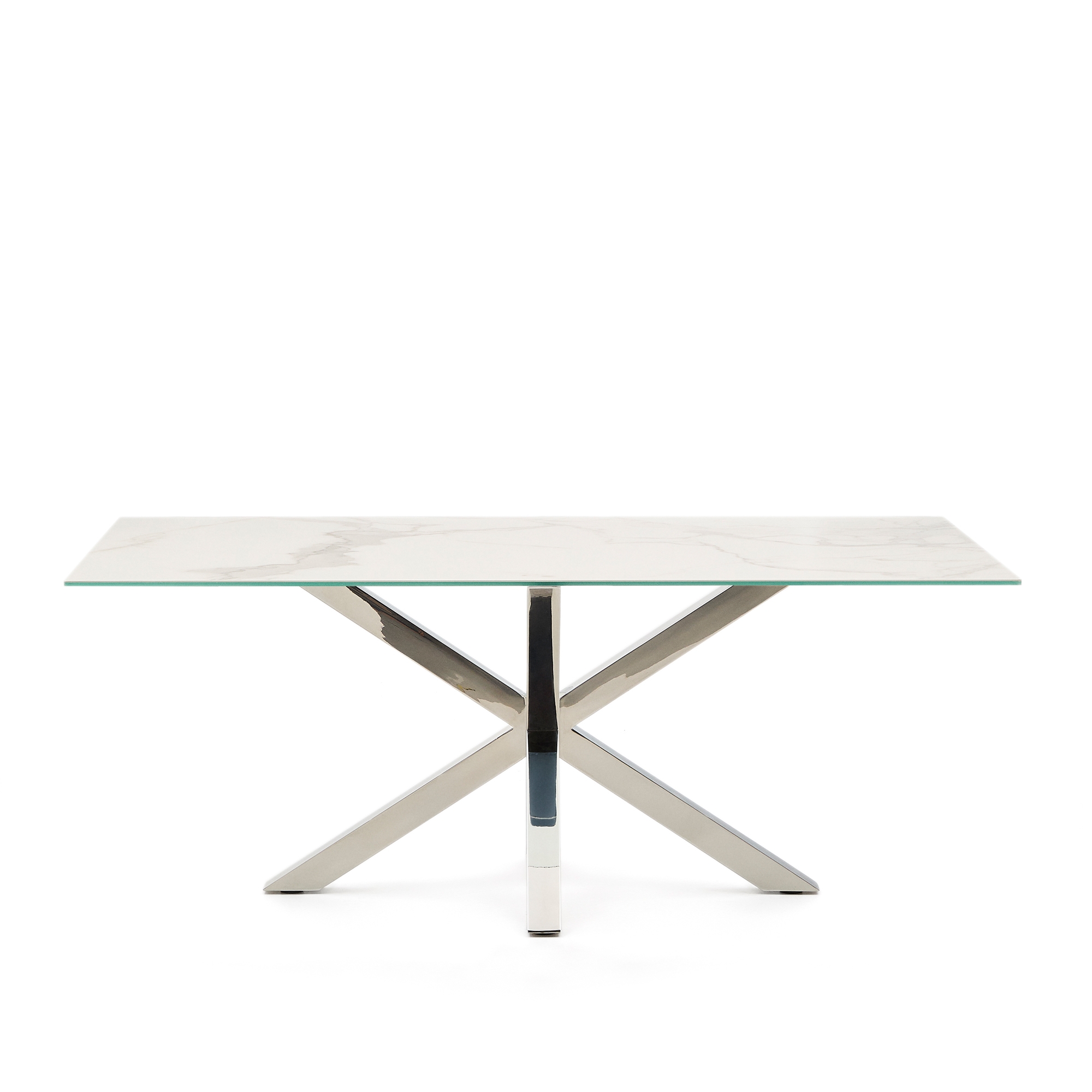 Стол Argo из керамики Iron Moss и ножками из нержавеющей стали 200 x 100 см La Forma (ex Julia Grup)