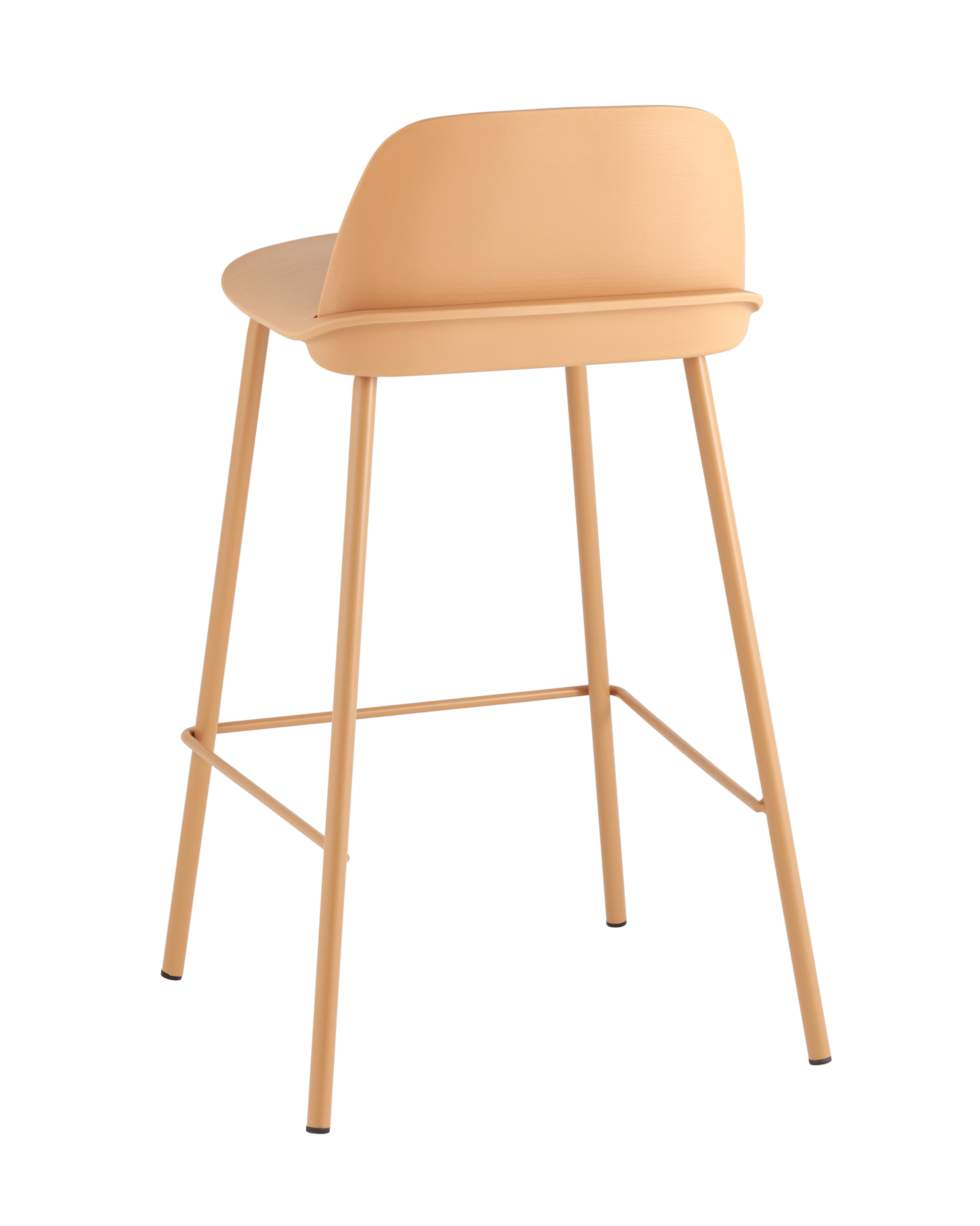 Стул полубарный Mist желтый Stool Group