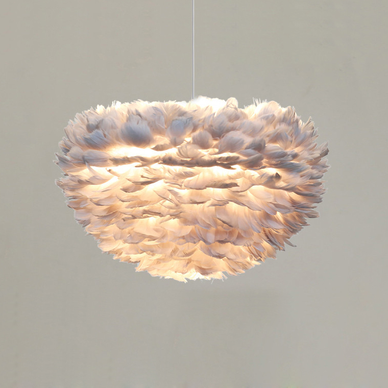 Люстра FEATHERS D80 Gray by ImperiumLoft