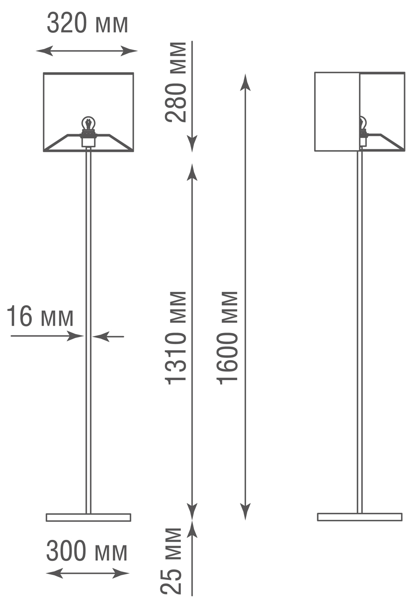 Торшер Donolux T111048.1B SCB