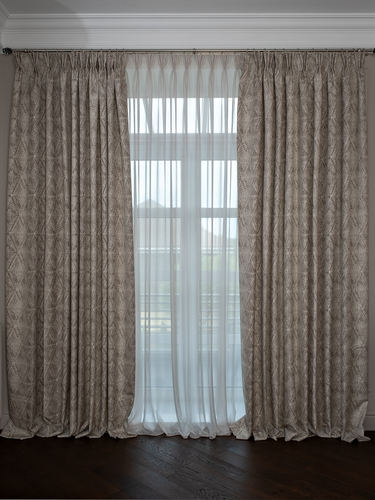 Портьера Serpente 300х260см золотая Garda Decor 121GD-12132