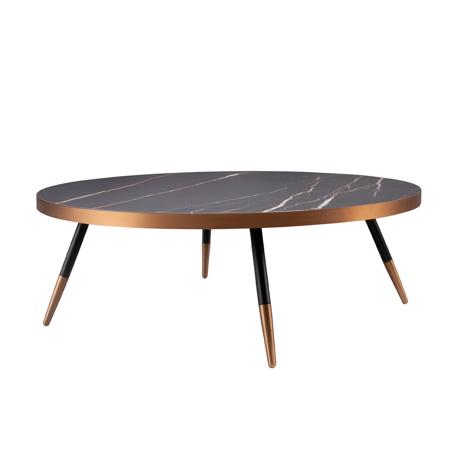 Круглый журнальный столик из стали и керамики CT1015-3AA /2068 Angel Cerda