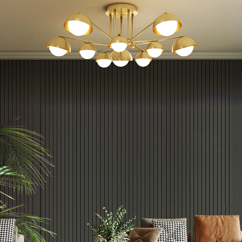 Потолочная люстра FABIANA L10 Brass Black by ImperiumLoft