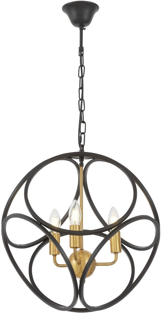 Подвесная люстра Lumina Deco LDP 1243-3 BK+MD