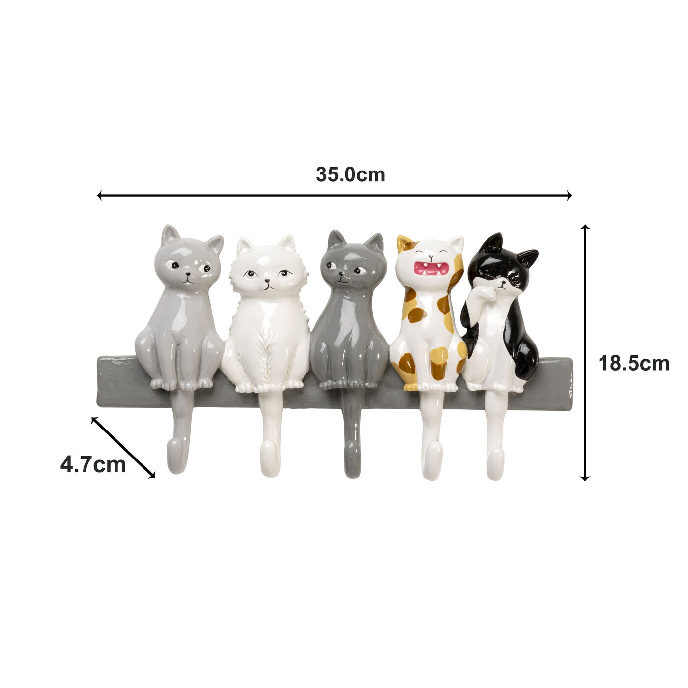 Вешалка настенная Singing Cats 35cm KARE 70962