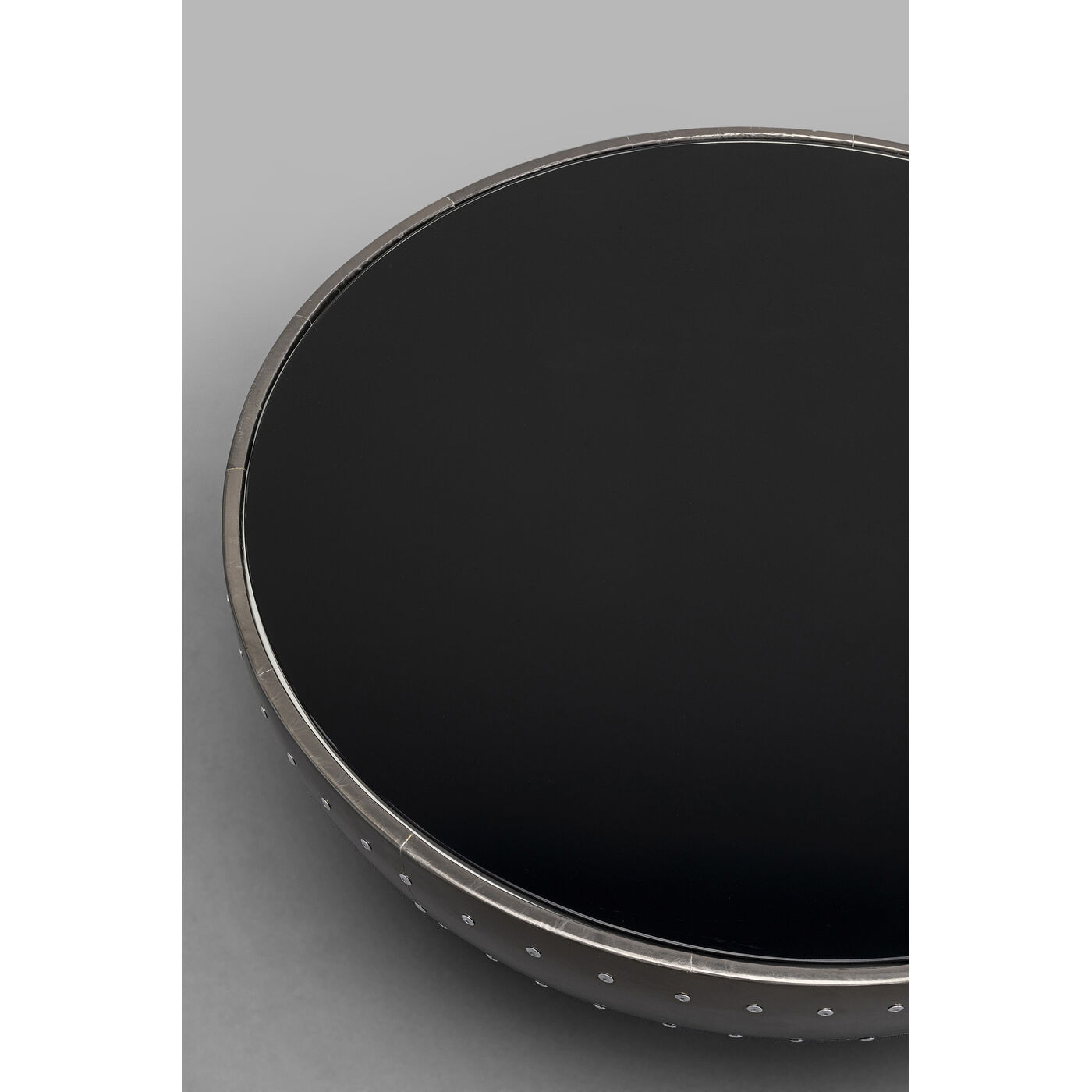 Стол кофейный Lounge Black Gun Metal Ø83 см KARE 87909
