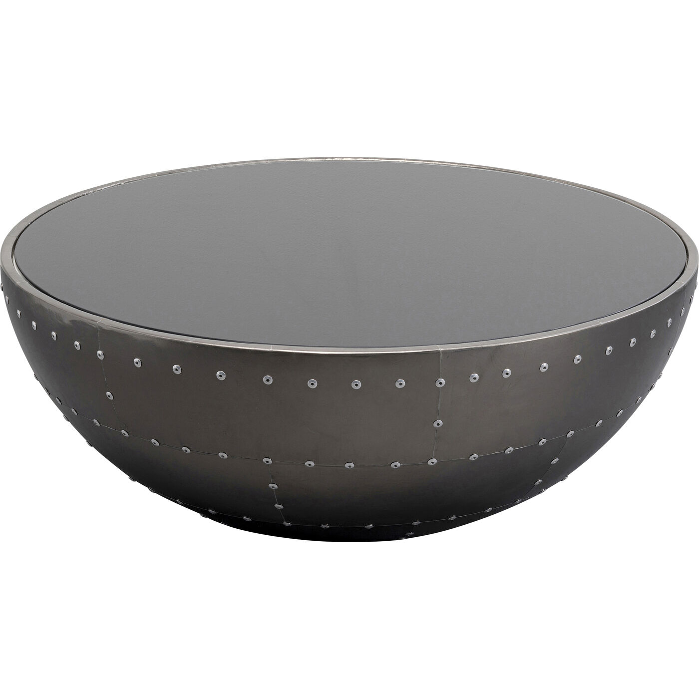 Стол кофейный Lounge Black Gun Metal Ø83 см KARE 87909