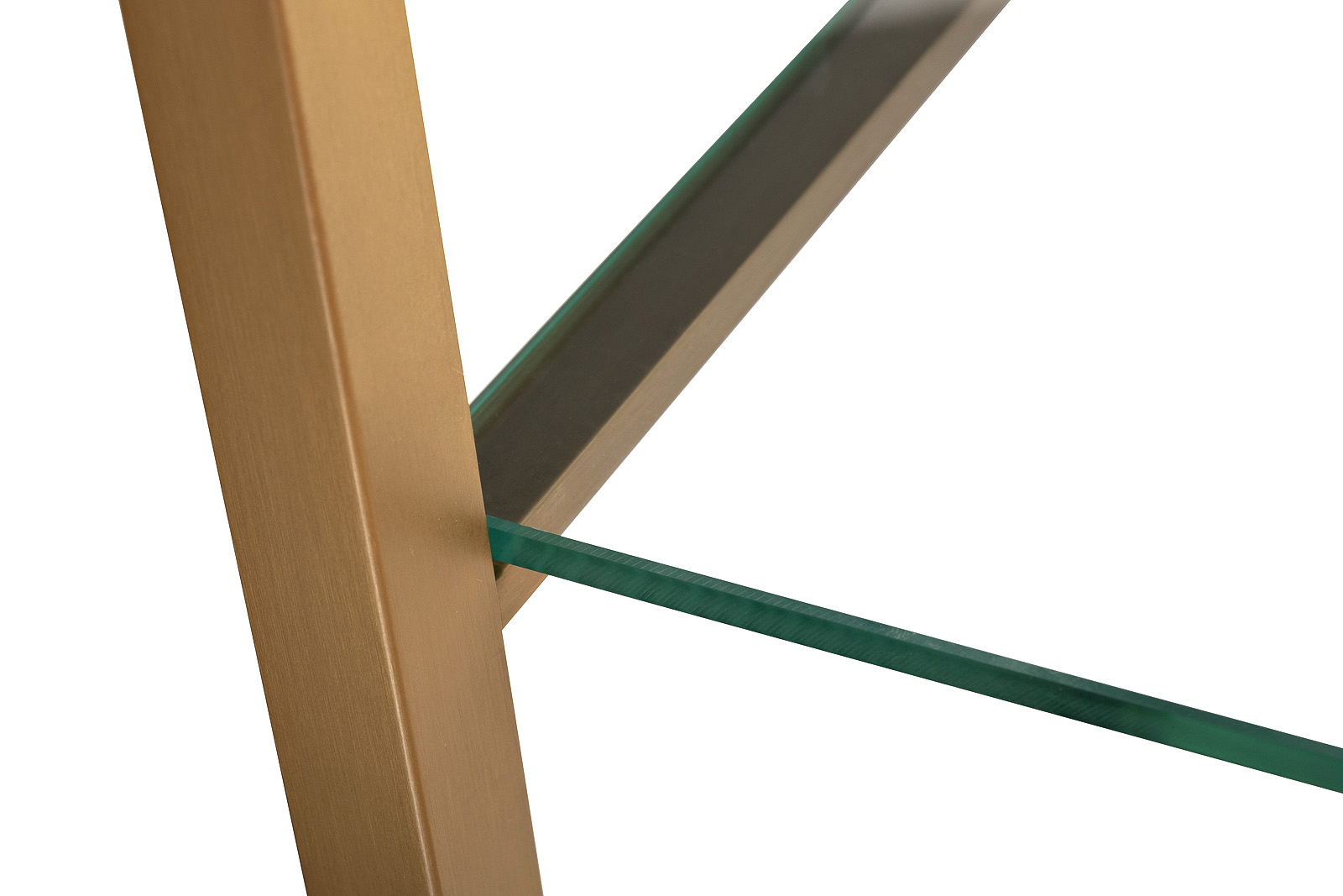 Стеллаж "Полусфера" прозр.стекло/золото Garda Decor KFG087/2