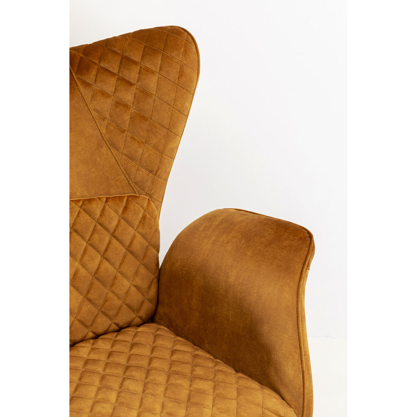 Кресло Tudor Velvet Gold Brown KARE 70737