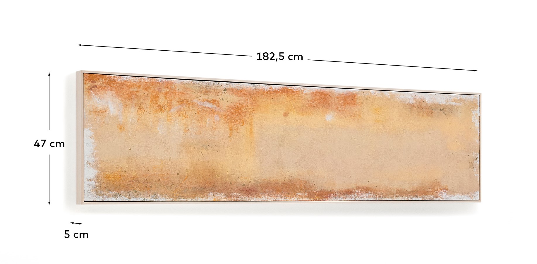 Абстрактная картина Selnar желтая 182 x 47 см La Forma (ex Julia Grup)