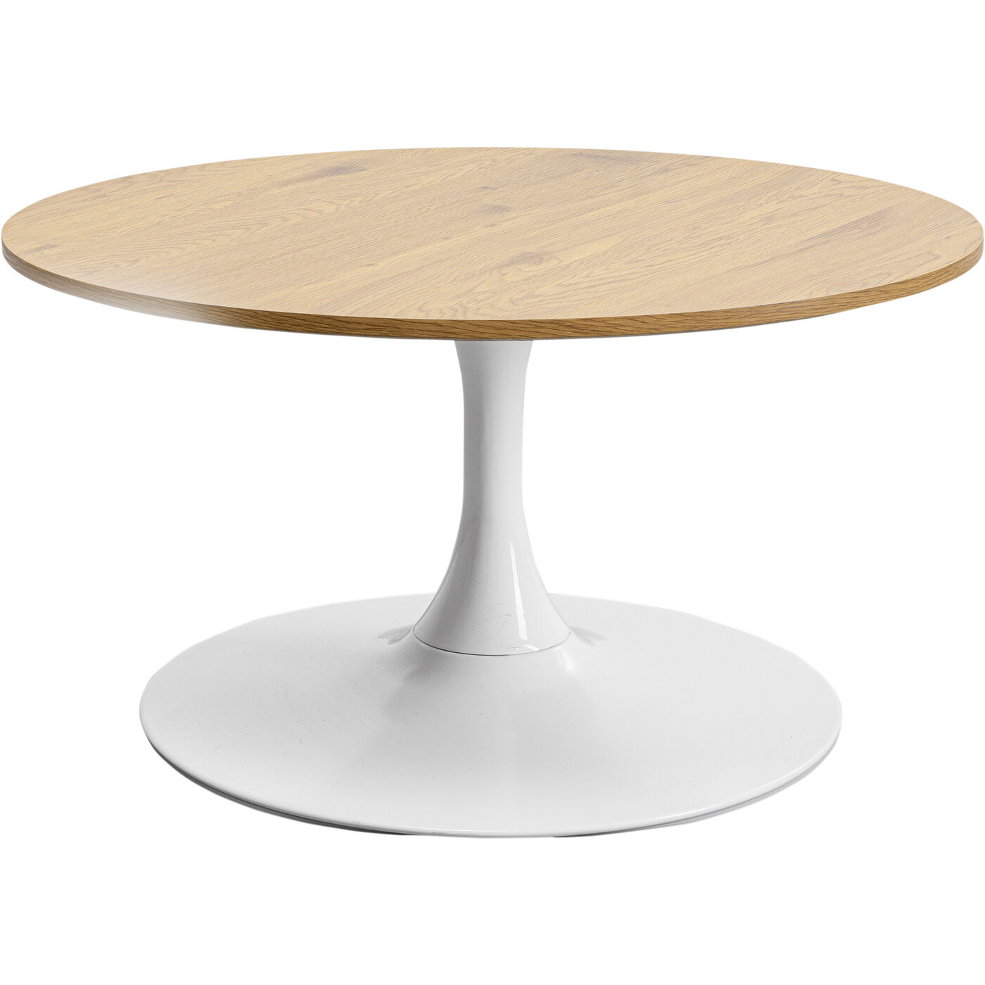 Стол кофейный Schickeria Oak White Ø80 см KARE 87765