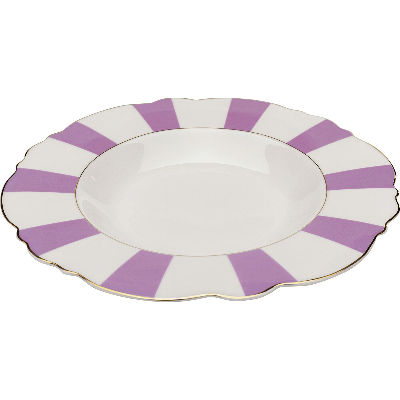 Тарелка Deep Harlequin Purple Ø23cm KARE 56990