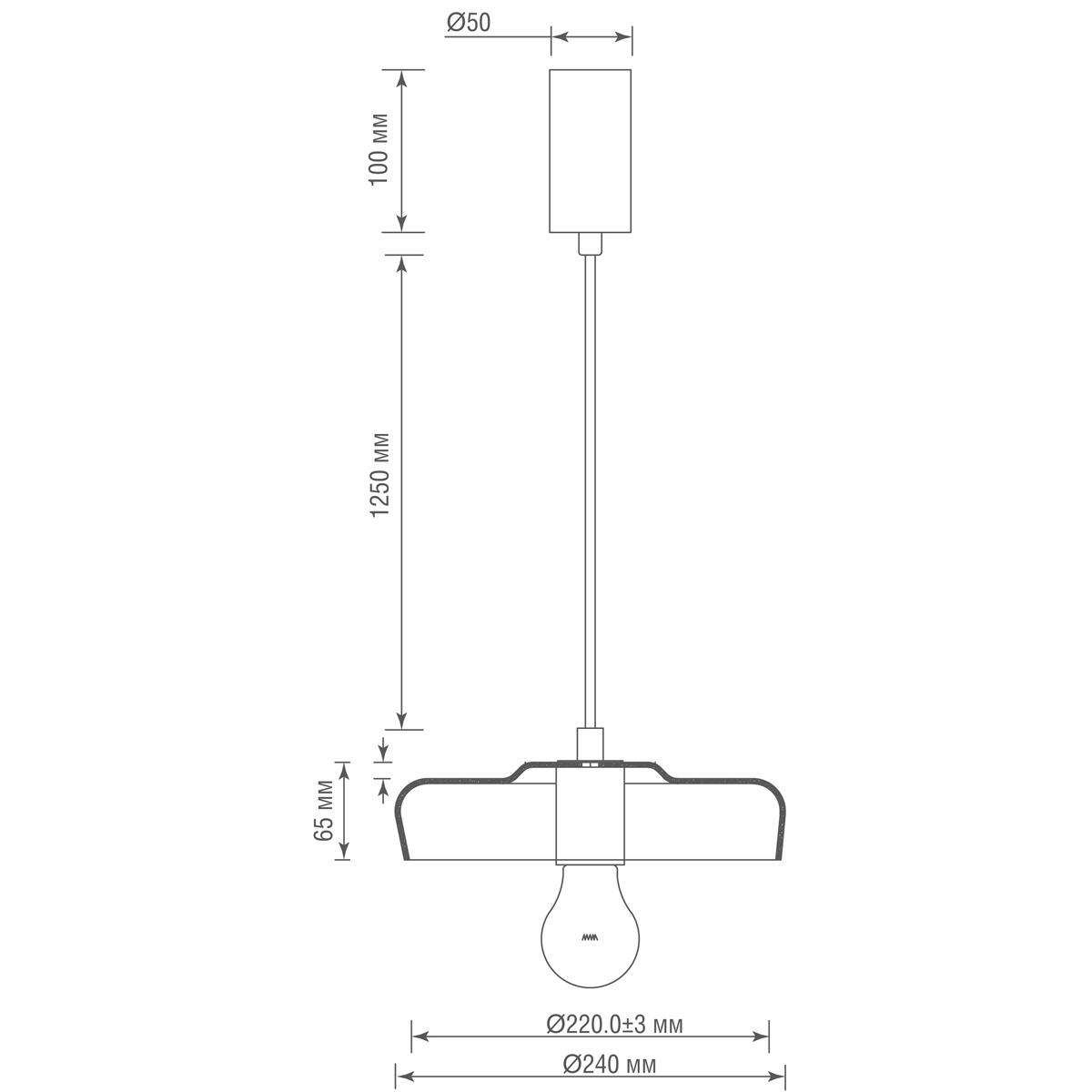 Подвес Donolux S111057.1Smoky