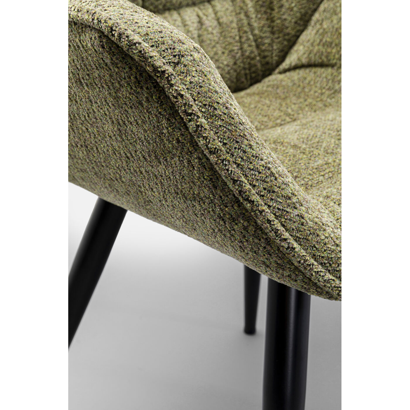 Стул с подлокотниками Thelma Melange Green KARE 87726